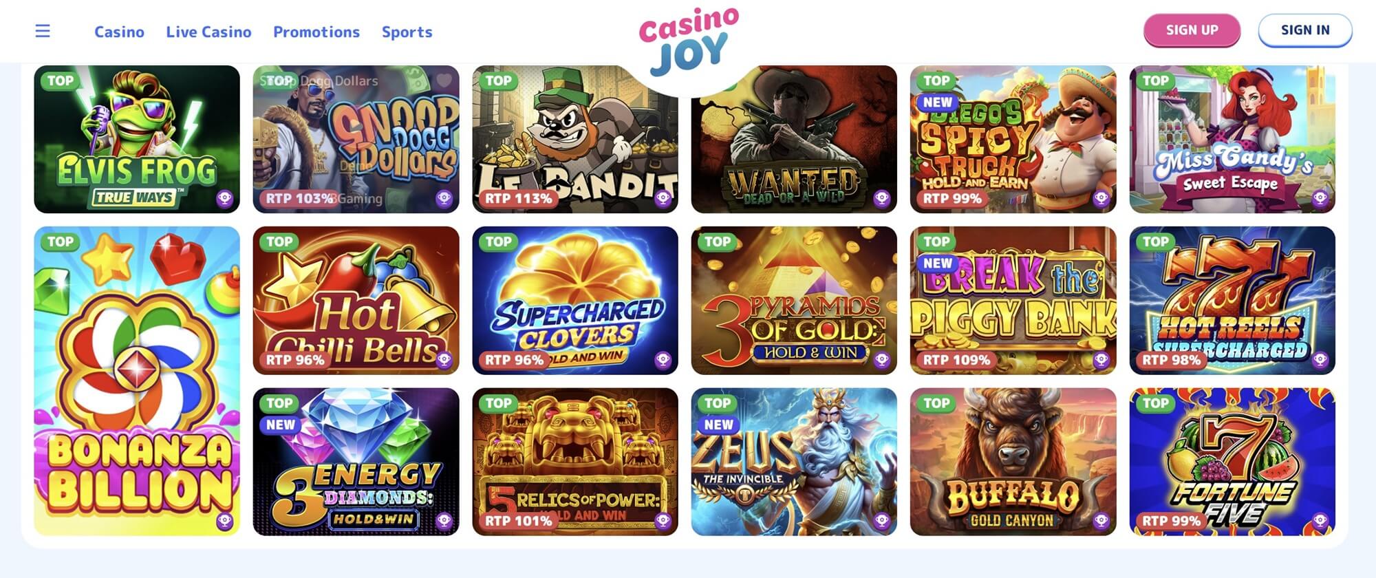 Casino joy - slots lobby new slots games