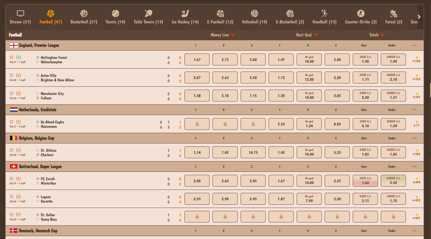 sport betting at stone vegas