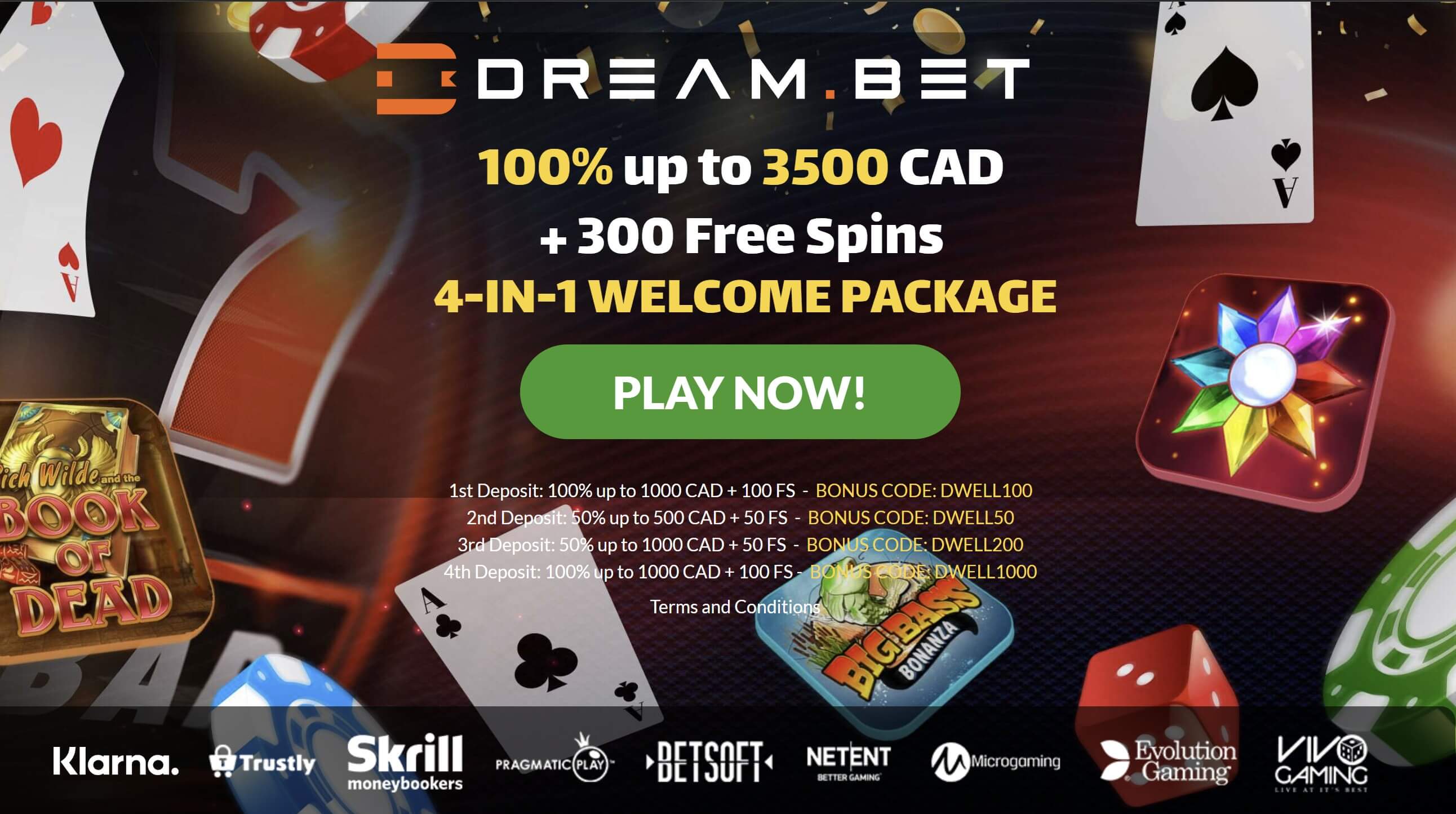 dream.bet canada casino welcome bonus exclusive