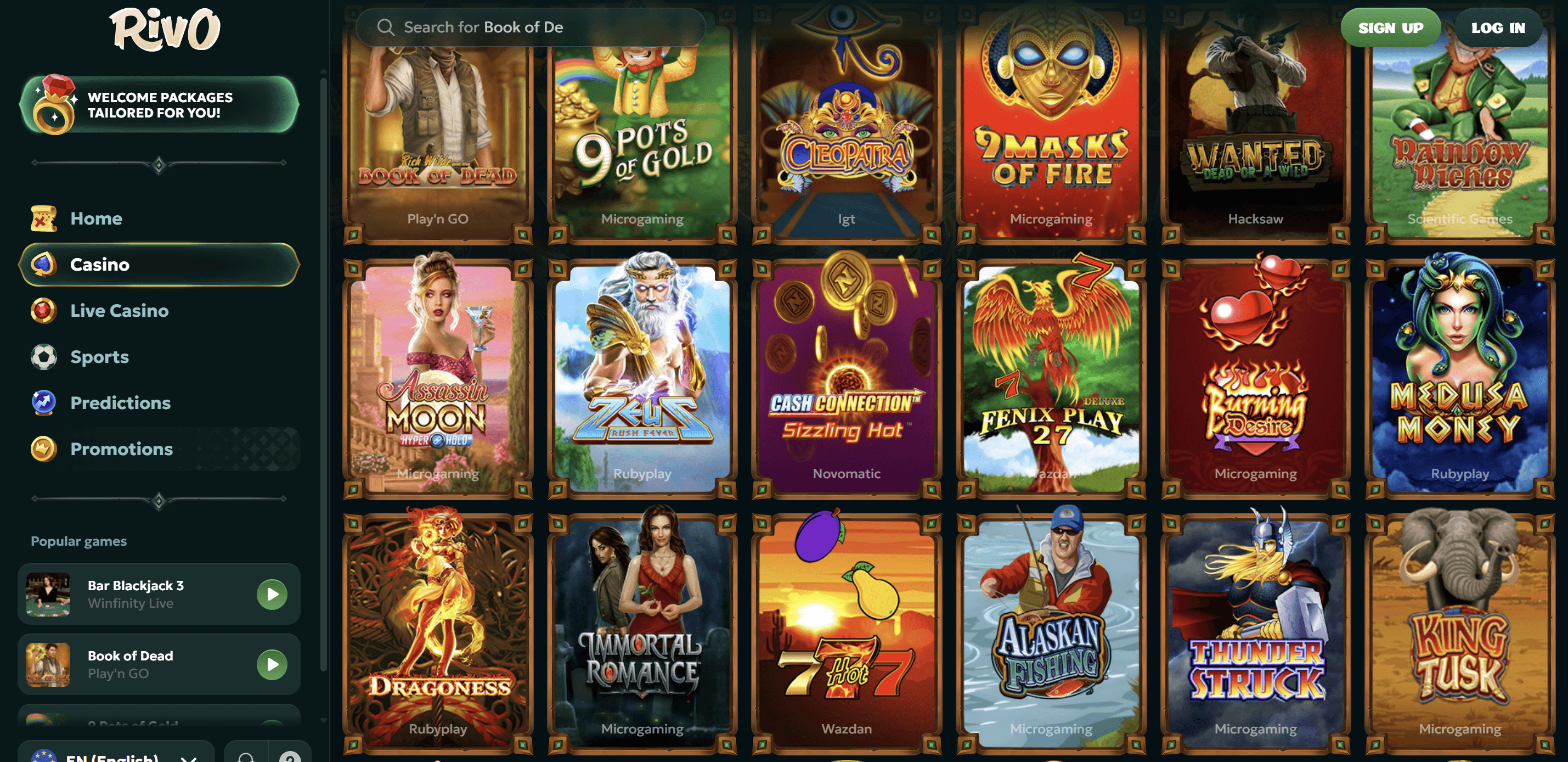 slots canada at rivo casino
