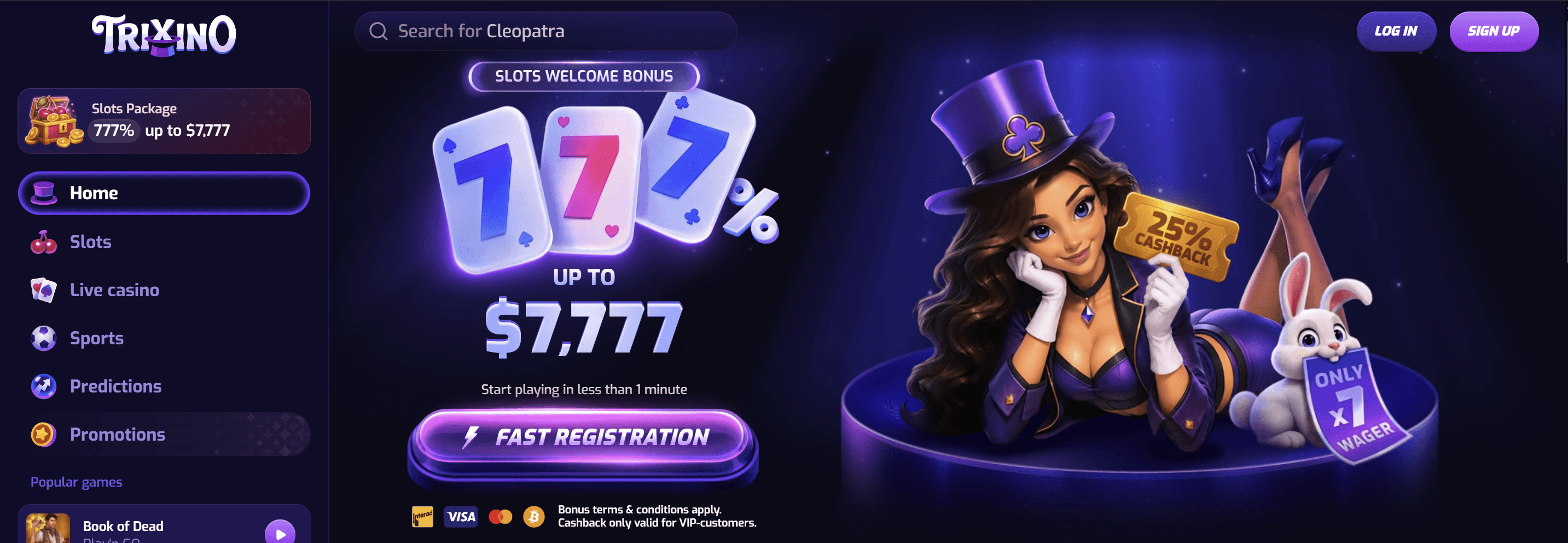 sign up bonus at trxino for canadians